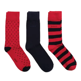 3 Pack Socks - Blue Set | Red Set