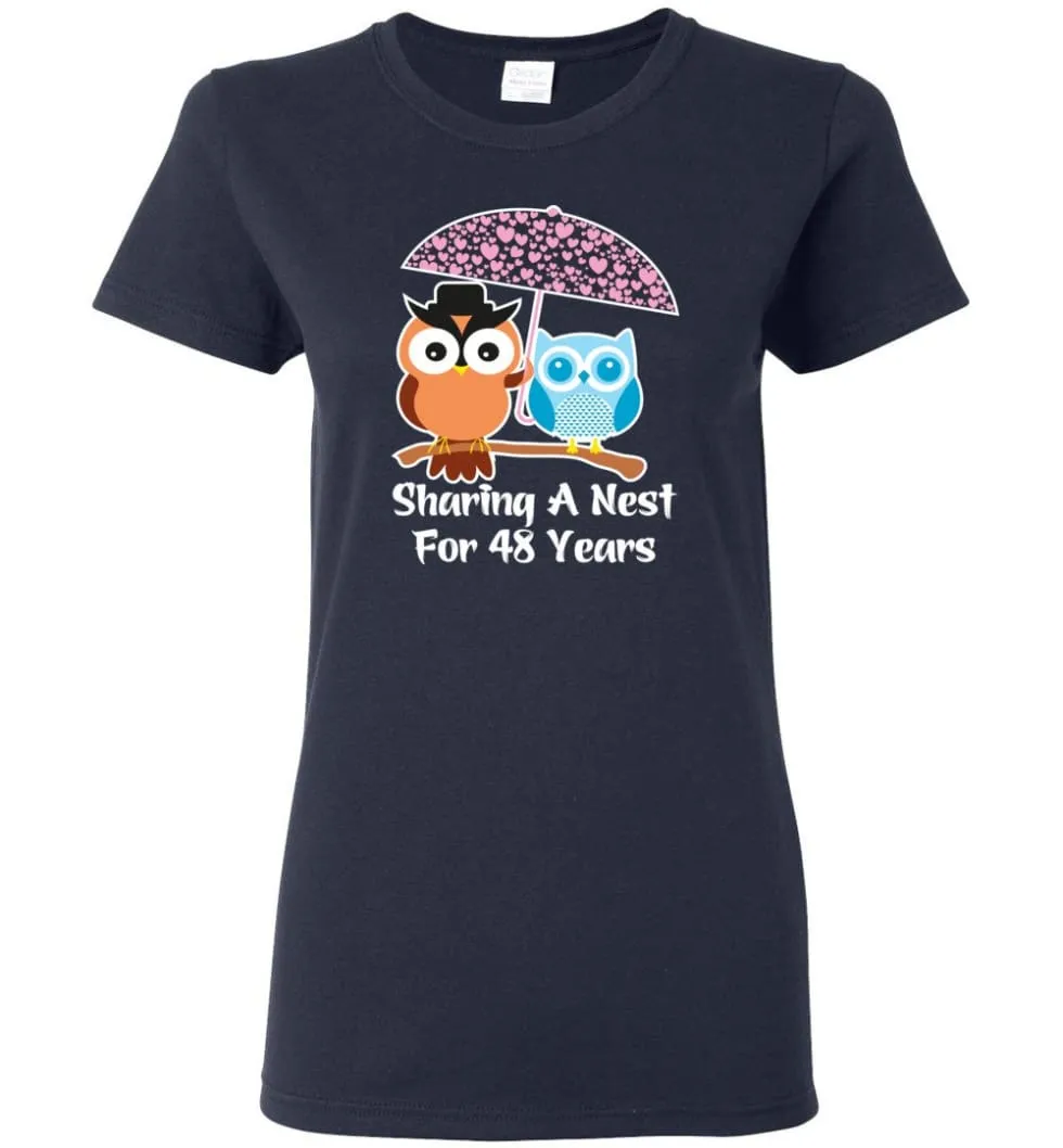 48 Years Wedding Anniversary Gifts Valentine's Day Women Tee