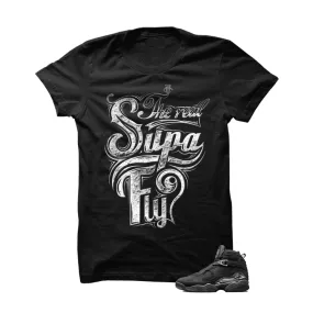 Air Jordan 8 "Chrome" Black T Shirt (Supa Fly)