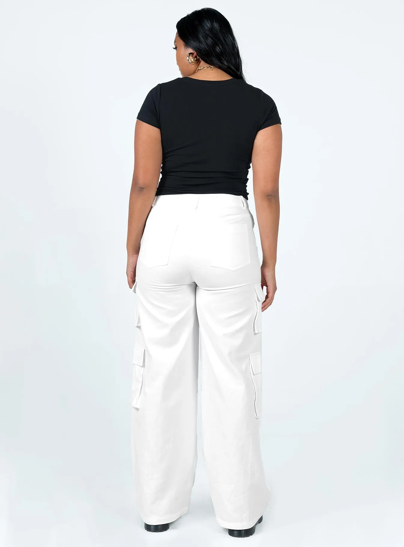 Alexis Cargo Pants White