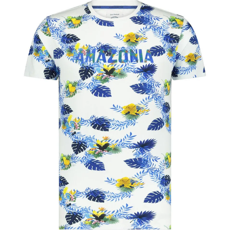 Amazonia Leaf Story T-Shirt - White