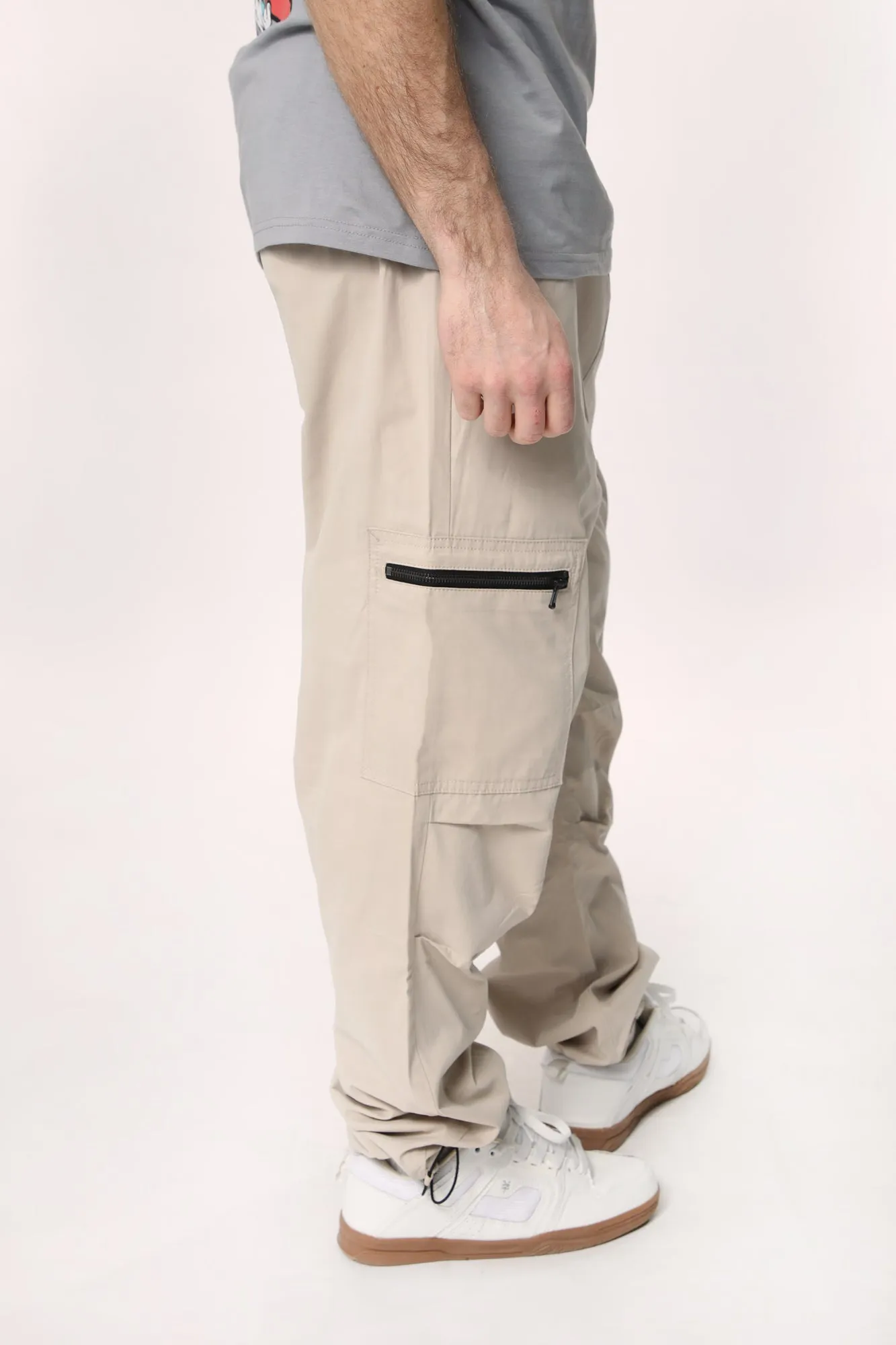 Amnesia Mens Micro Parachute Cargo Jogger