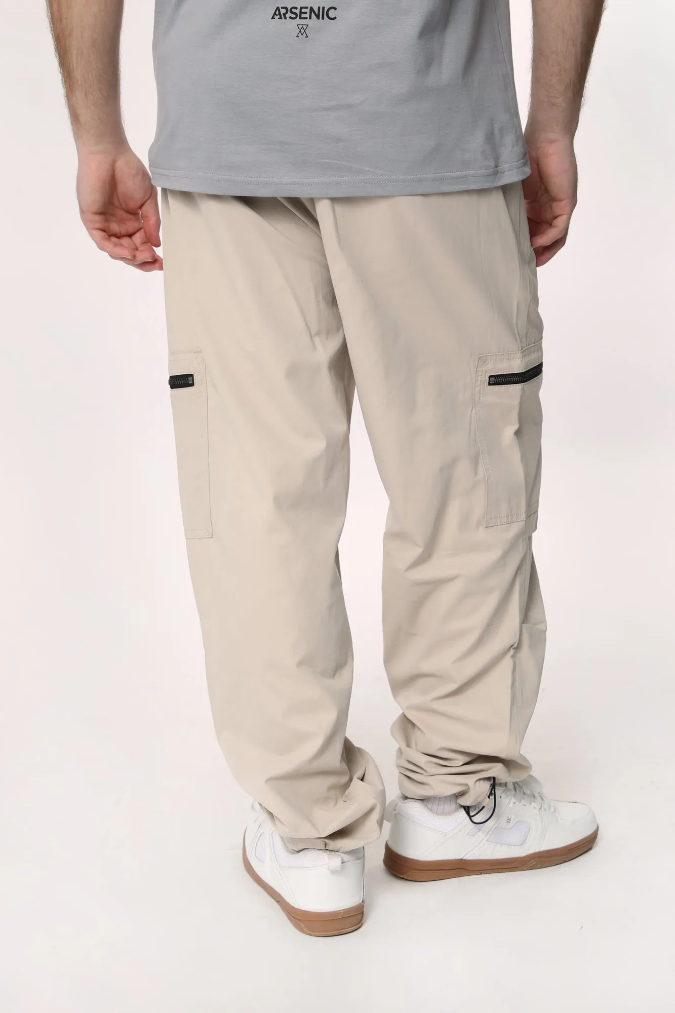 Amnesia Mens Micro Parachute Cargo Jogger