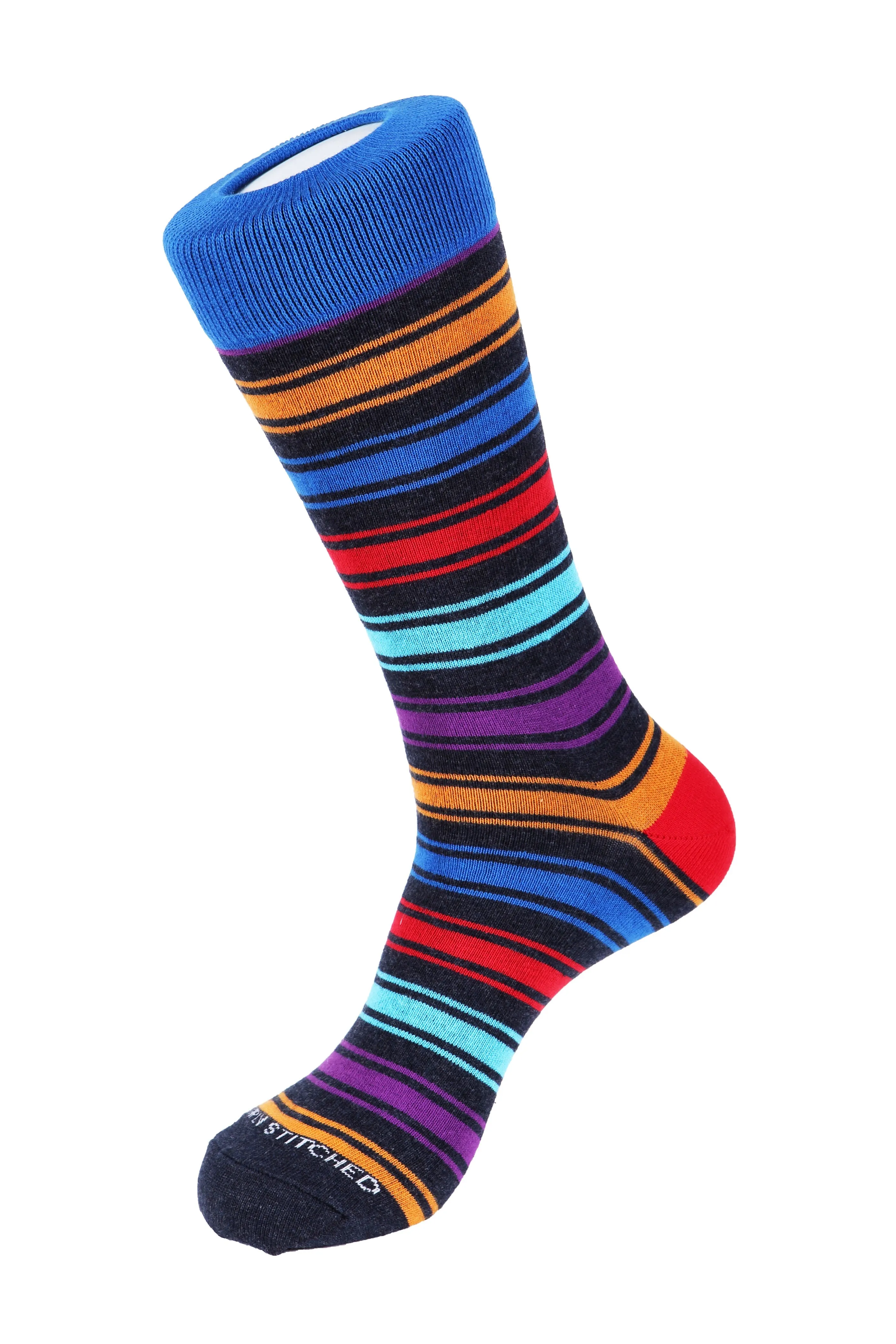 Angeles Stripe Crew Sock