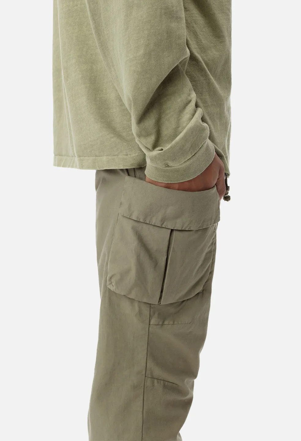 Back Sateen Cargo Pants / Oak