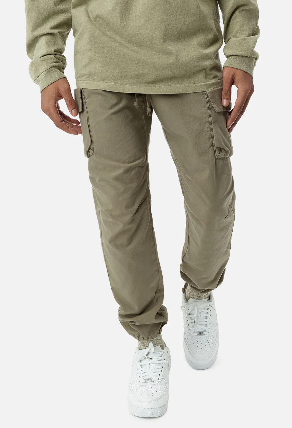 Back Sateen Cargo Pants / Oak