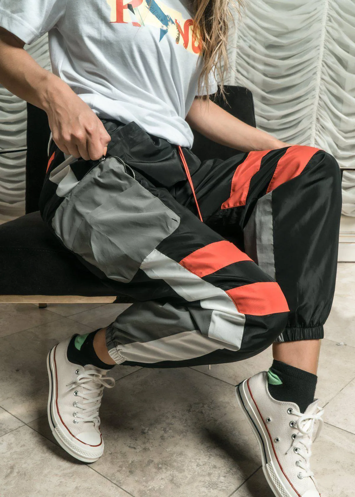 Blank State Men's Cargo Pants [Reflective] in Black