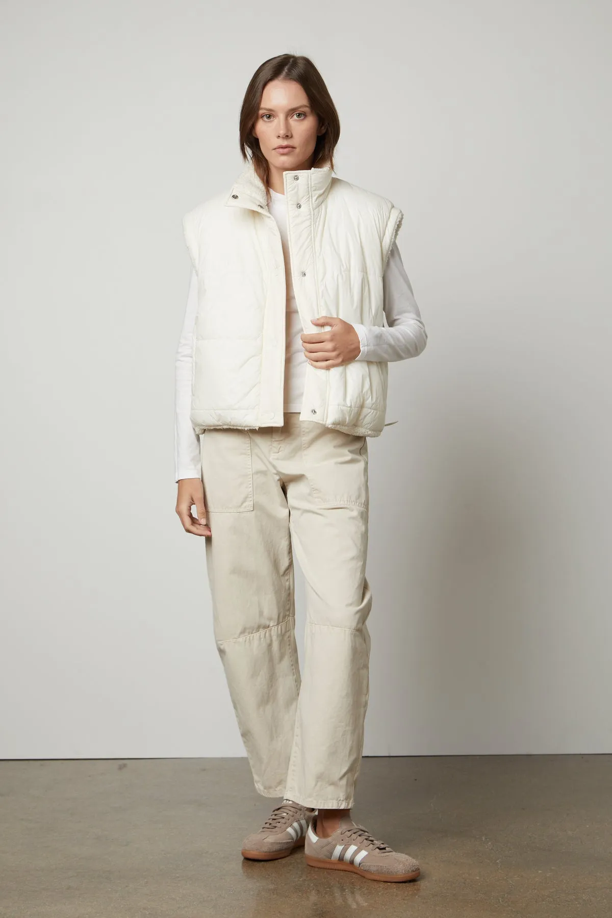 BRYLIE SANDED TWILL UTILITY PANT