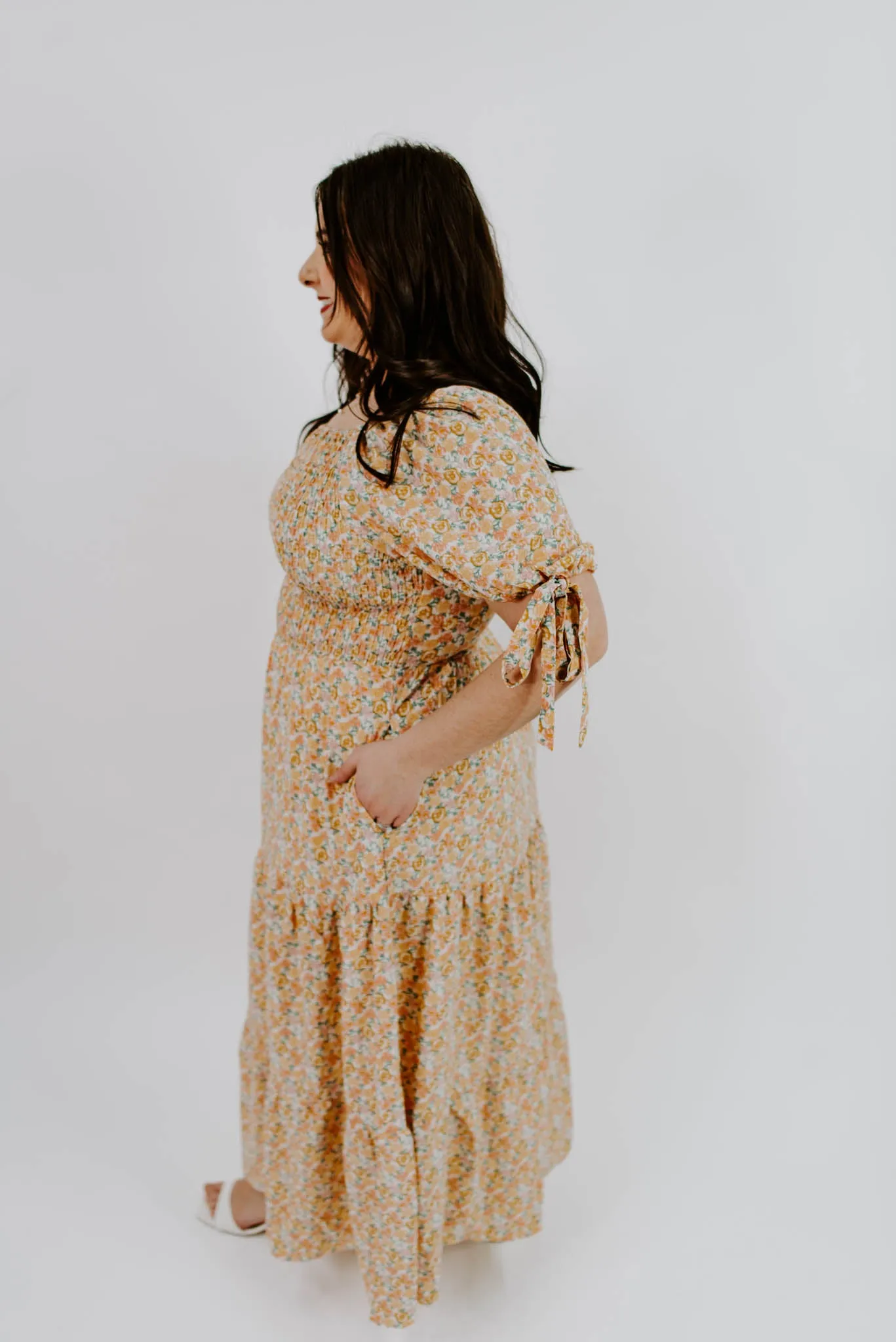 Cami Puff Sleeve Maxi Dress