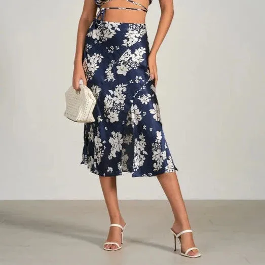 Capri Maxi Skirt (Navy)