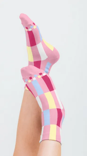 Color Block Quarter Socks