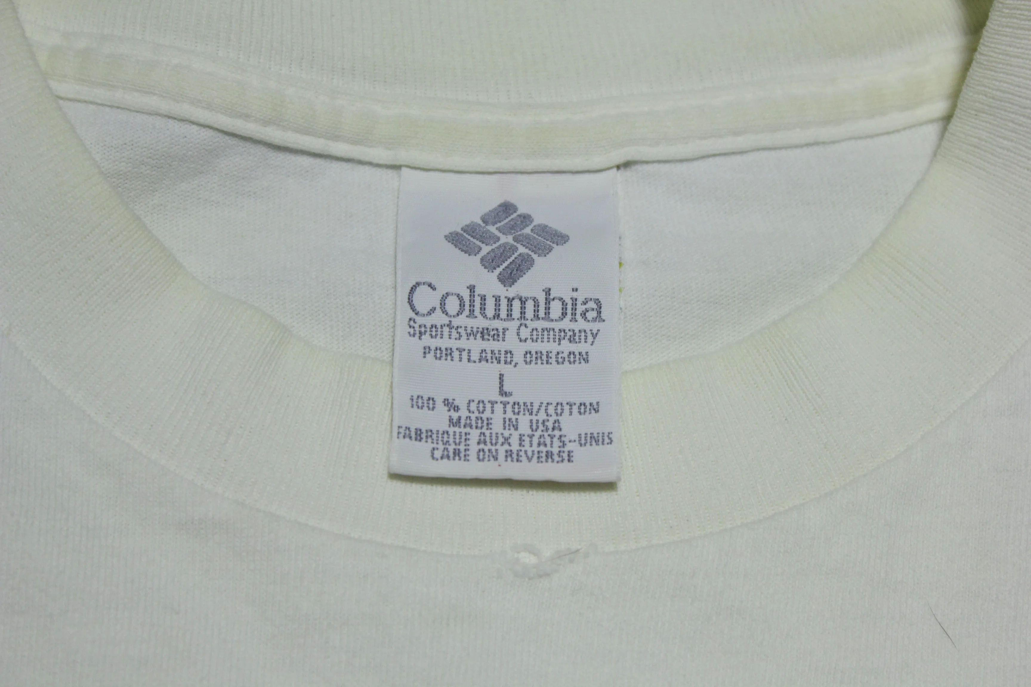 Columbia Sportswear Take It Outside Vintage 90's Made in USA Single Stitch T-Shirt