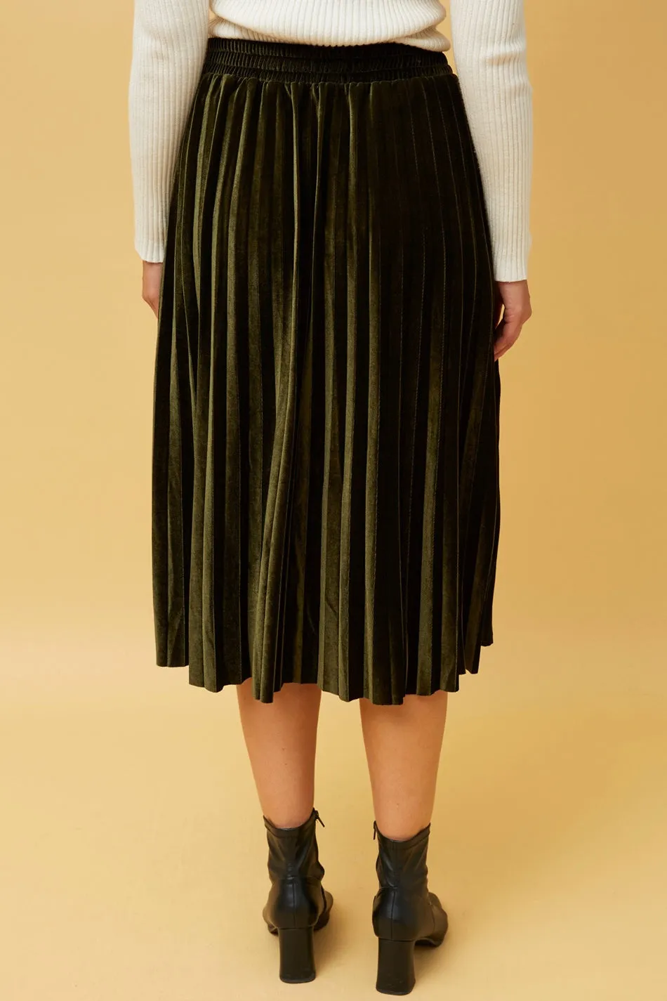 CORY PLEATED MIDI SKIRT