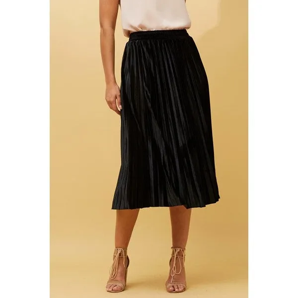 CORY PLEATED MIDI SKIRT