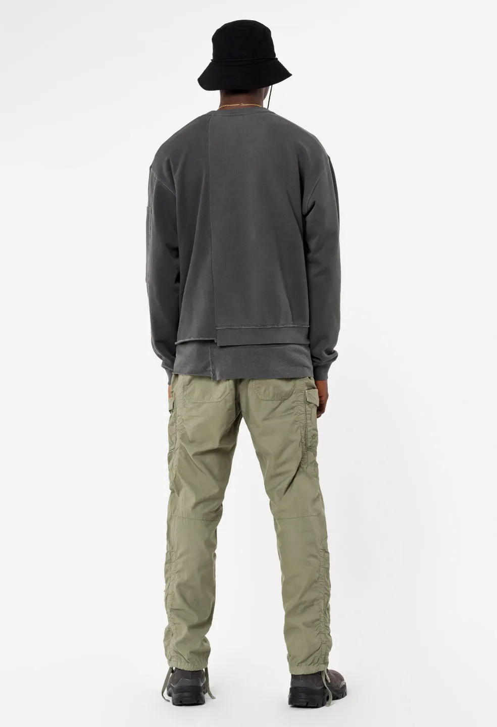 Cotton Poplin Frame Cargo Pants / Olive