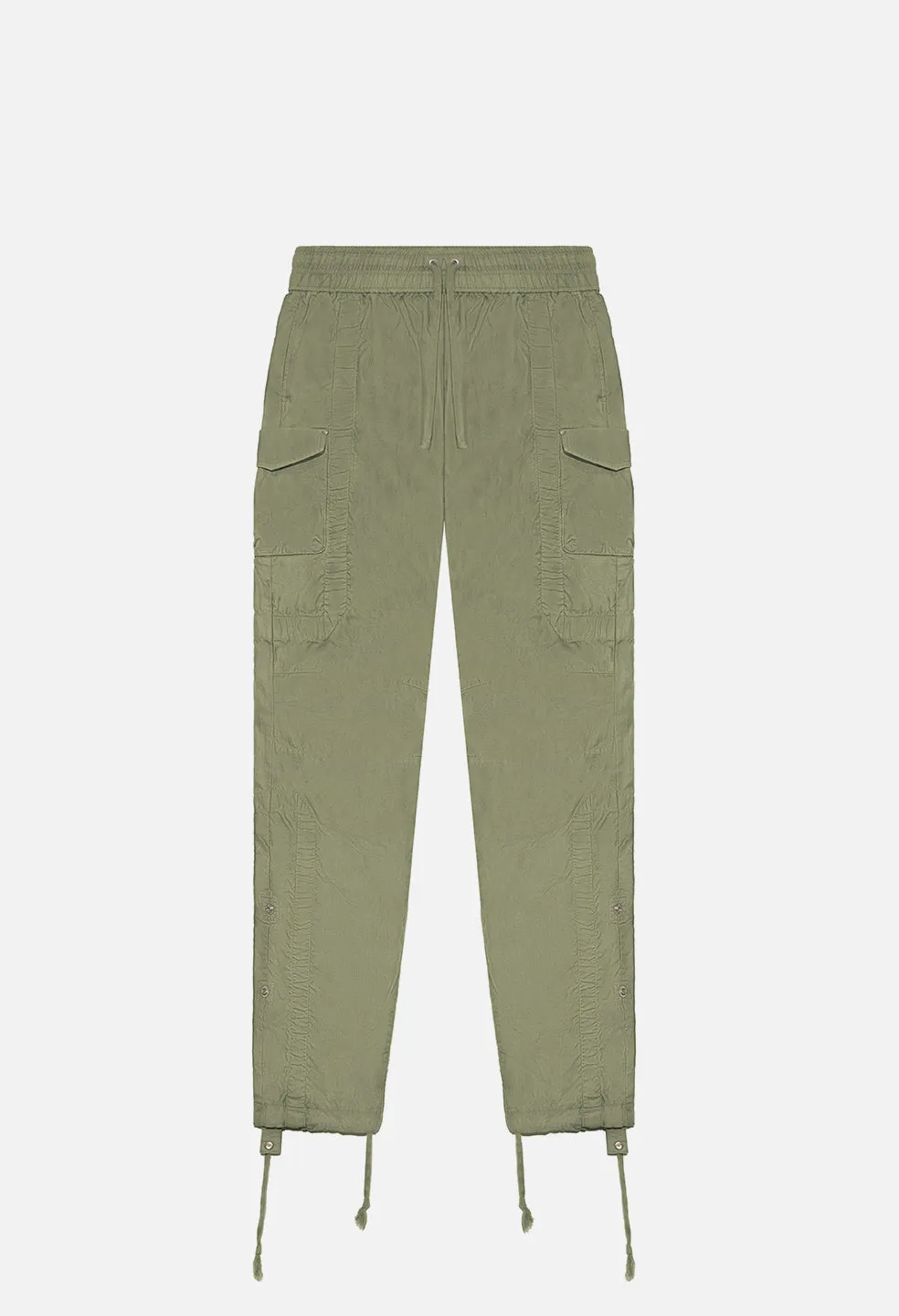 Cotton Poplin Frame Cargo Pants / Olive