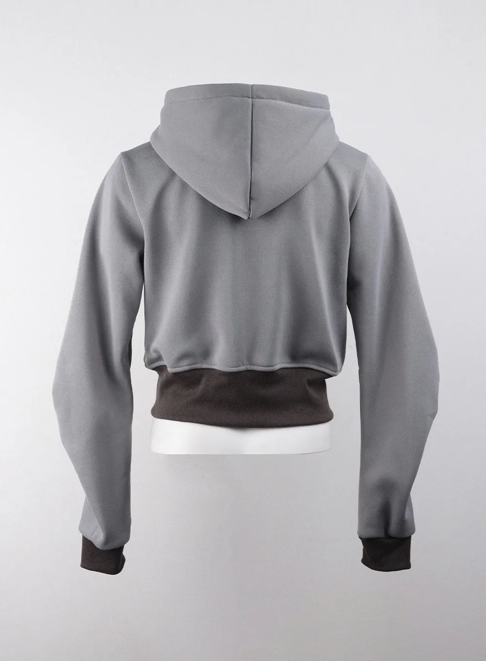 Crop Graphic Zip-Up Hoodie CD329