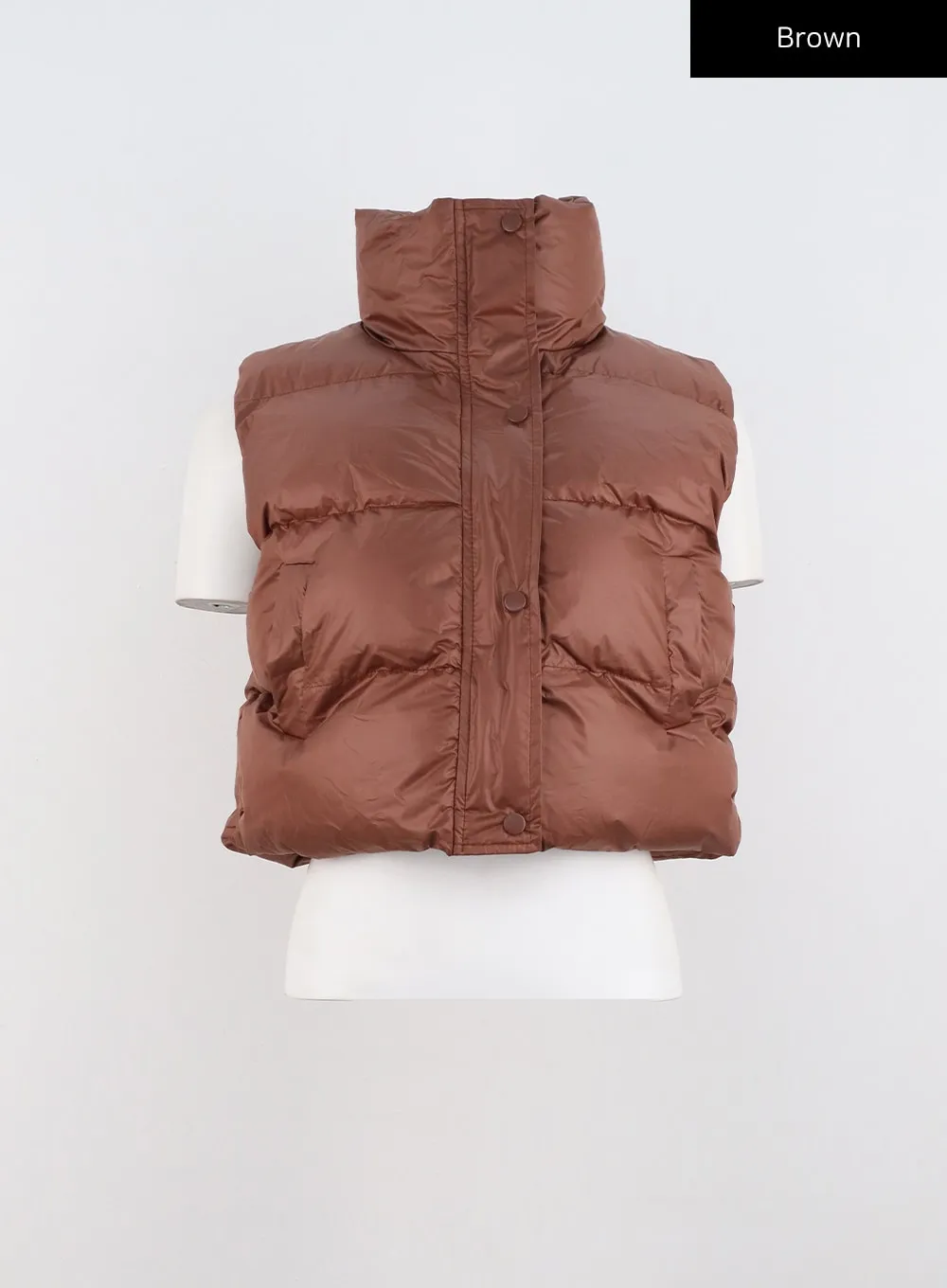 Cropped Puffer Vest CN320