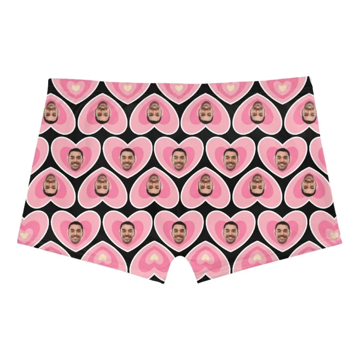 Custom Face Pink Heart Women Sexy Short Pants Comfortable Fashion Gym Sport Daily Shorts Bottom