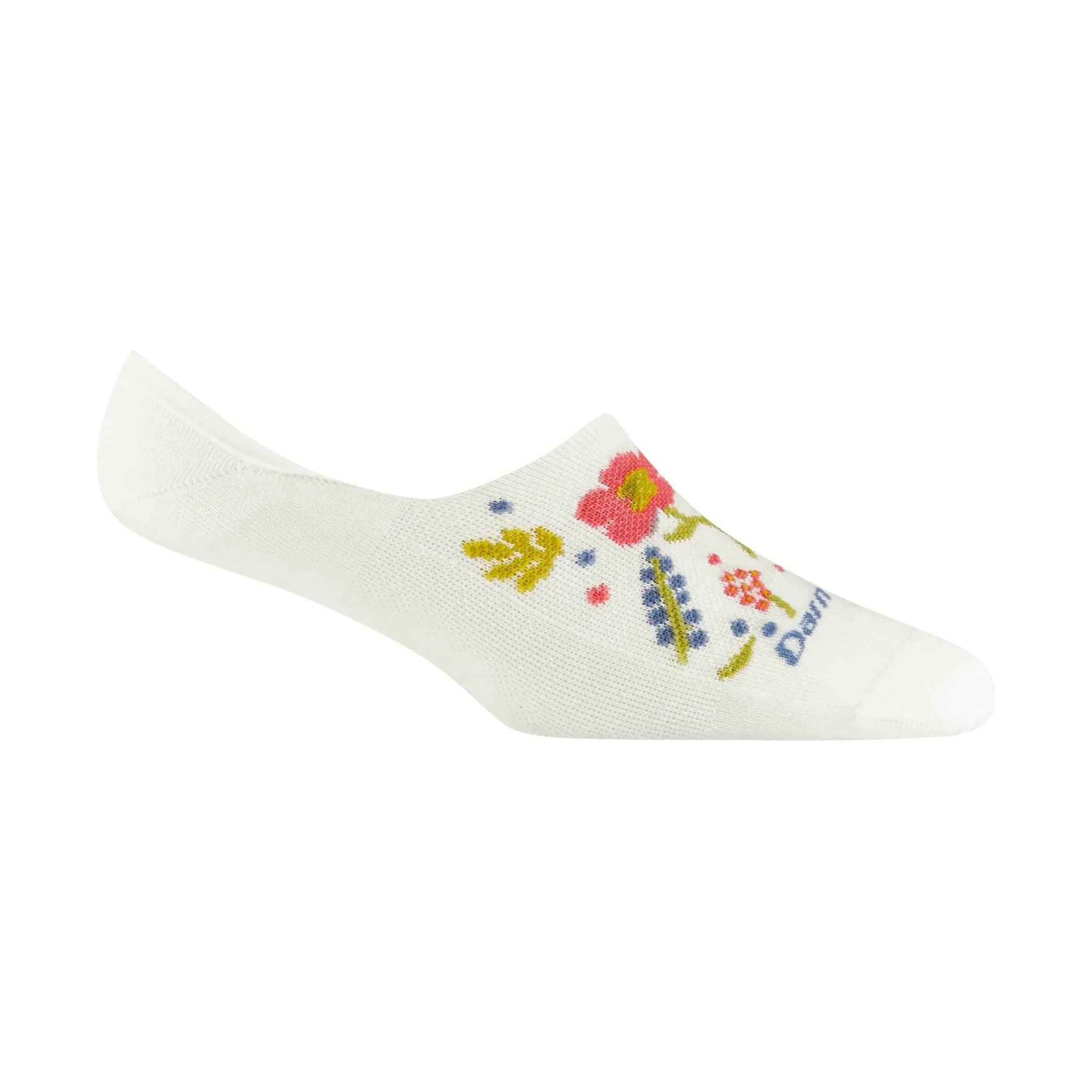 Darn Tough Vermont Women's Garden Party No Show Hidden Lightweight Lifestyle Sock - White