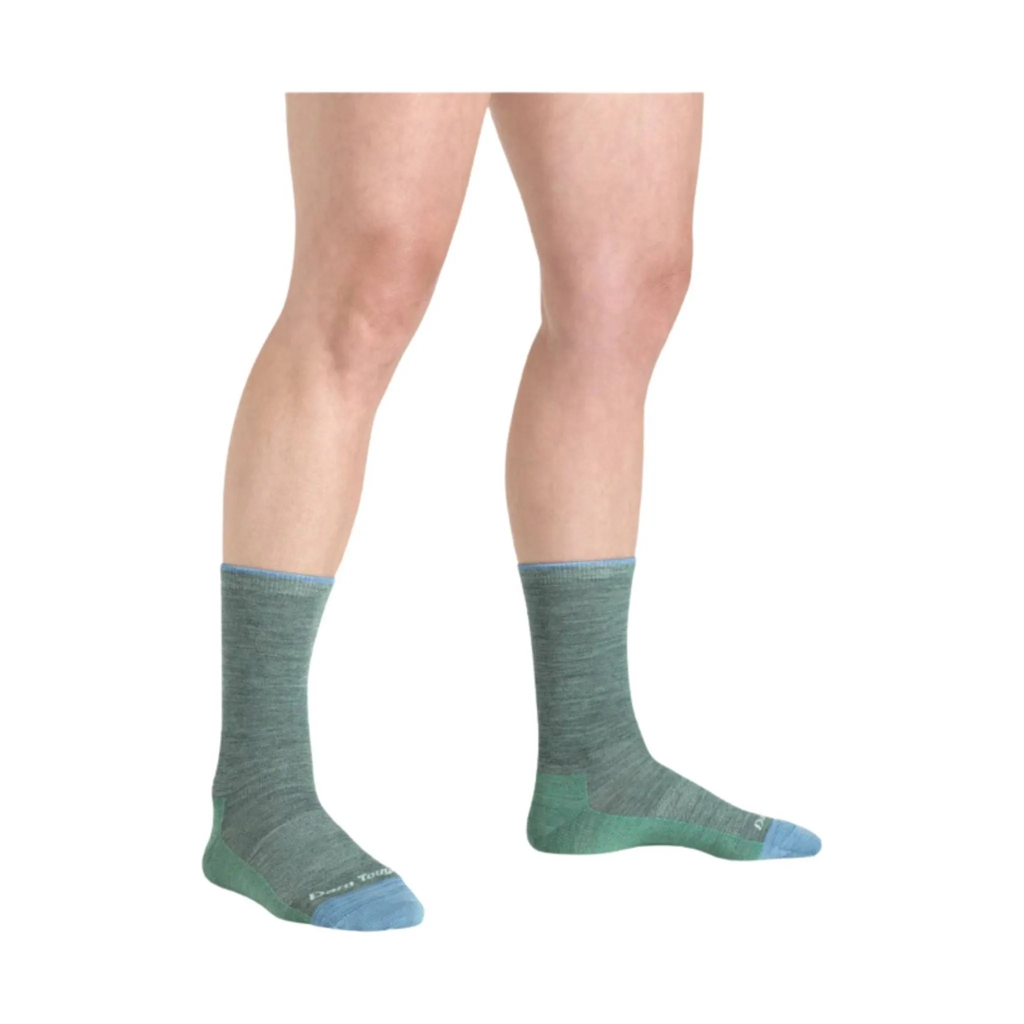 Darn Tough Vermont Women's Solid Basic Crew Lightweight Lifestyle Sock - Seafoam