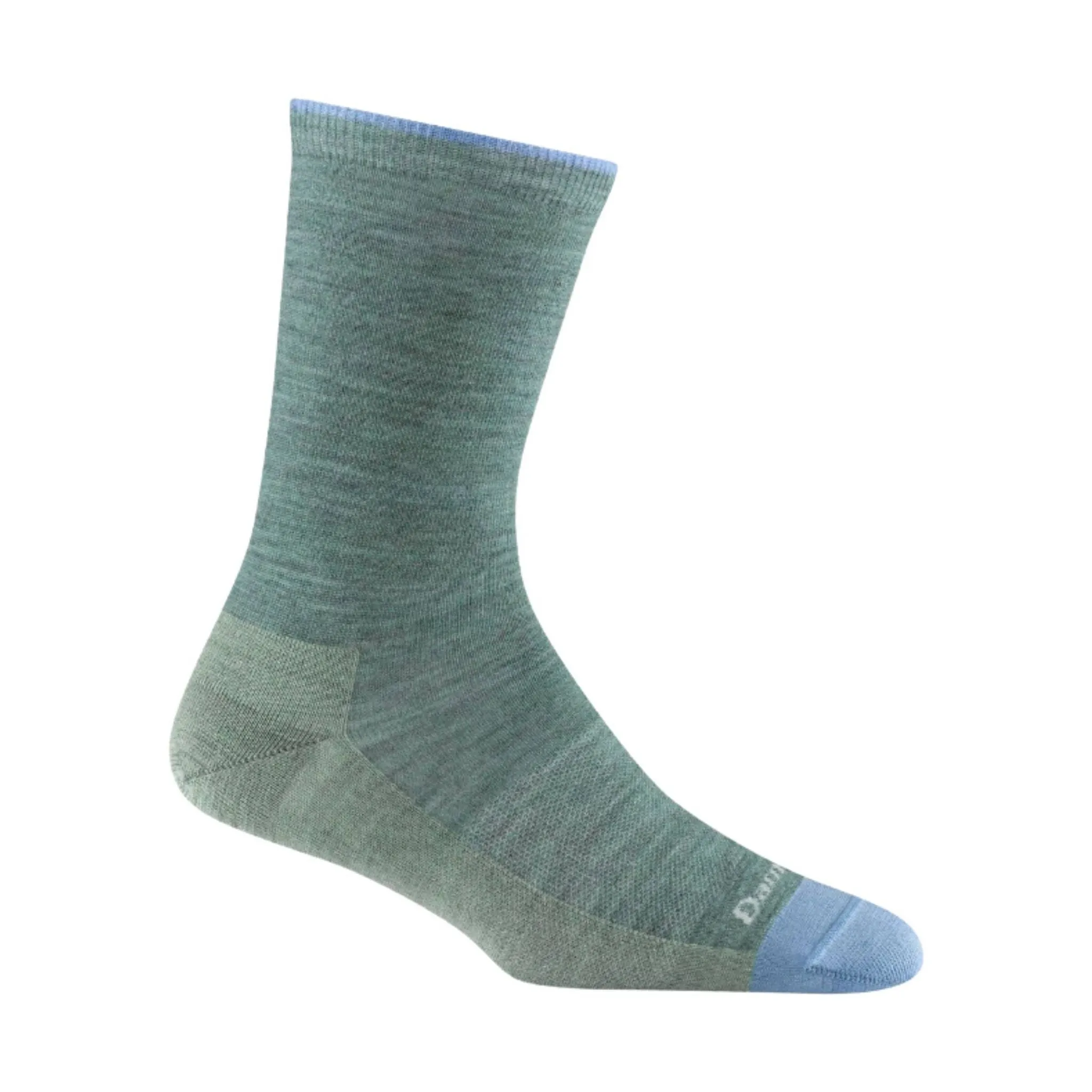 Darn Tough Vermont Women's Solid Basic Crew Lightweight Lifestyle Sock - Seafoam