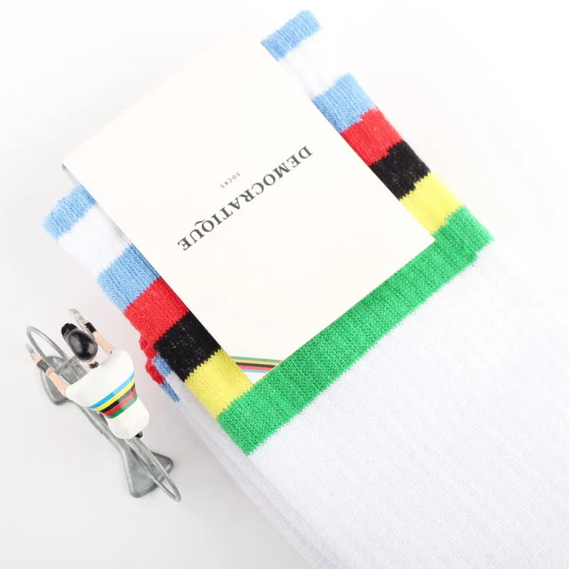 Democratique - Athletique Classique Stripe Socks - Multi