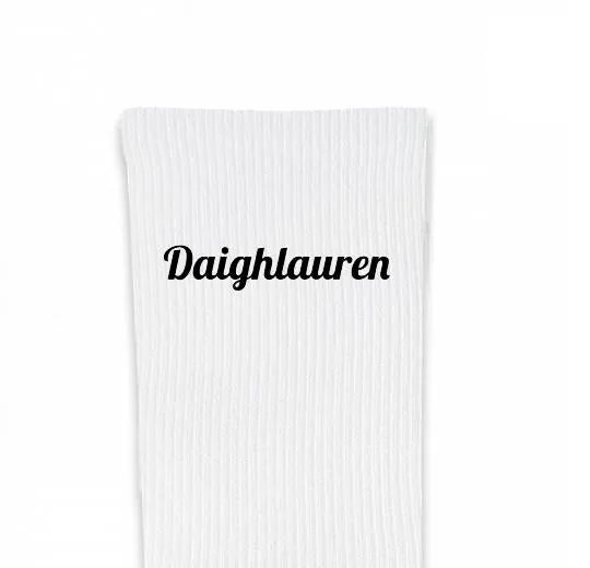 Design Your Own Custom Printed Crew Socks - Medium