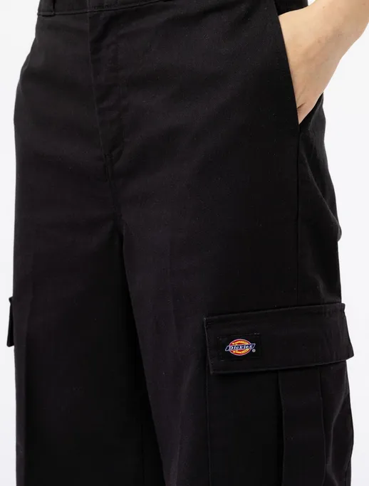 Dickies women's trousers with pockets W Hockinson Cargo DK0A4XNKBLK1 black