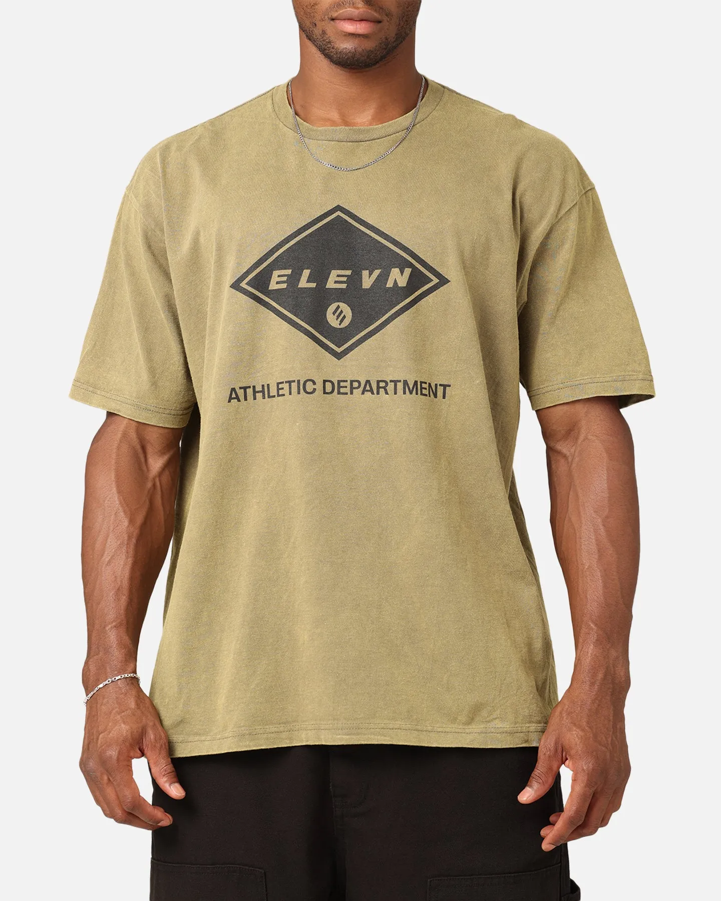 Elevn Clothing Co Athletic Department T-Shirt Khaki