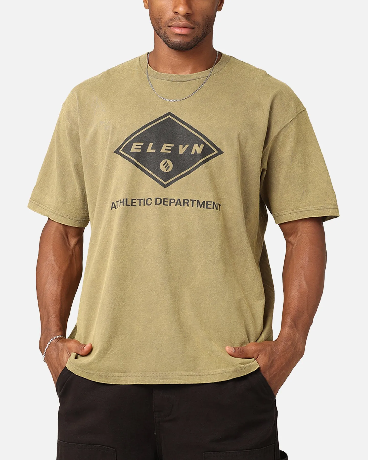 Elevn Clothing Co Athletic Department T-Shirt Khaki