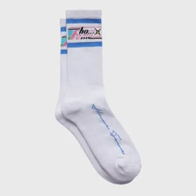 Galaxy Sock White and Pink