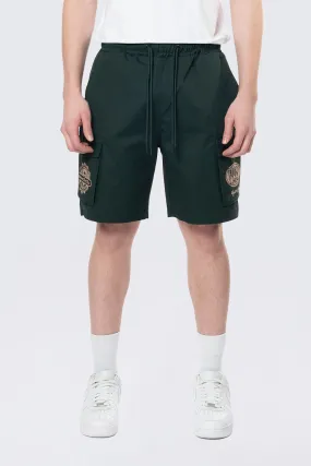 Golf Club Woven Cargo Twill Lounge Shorts - Scarab