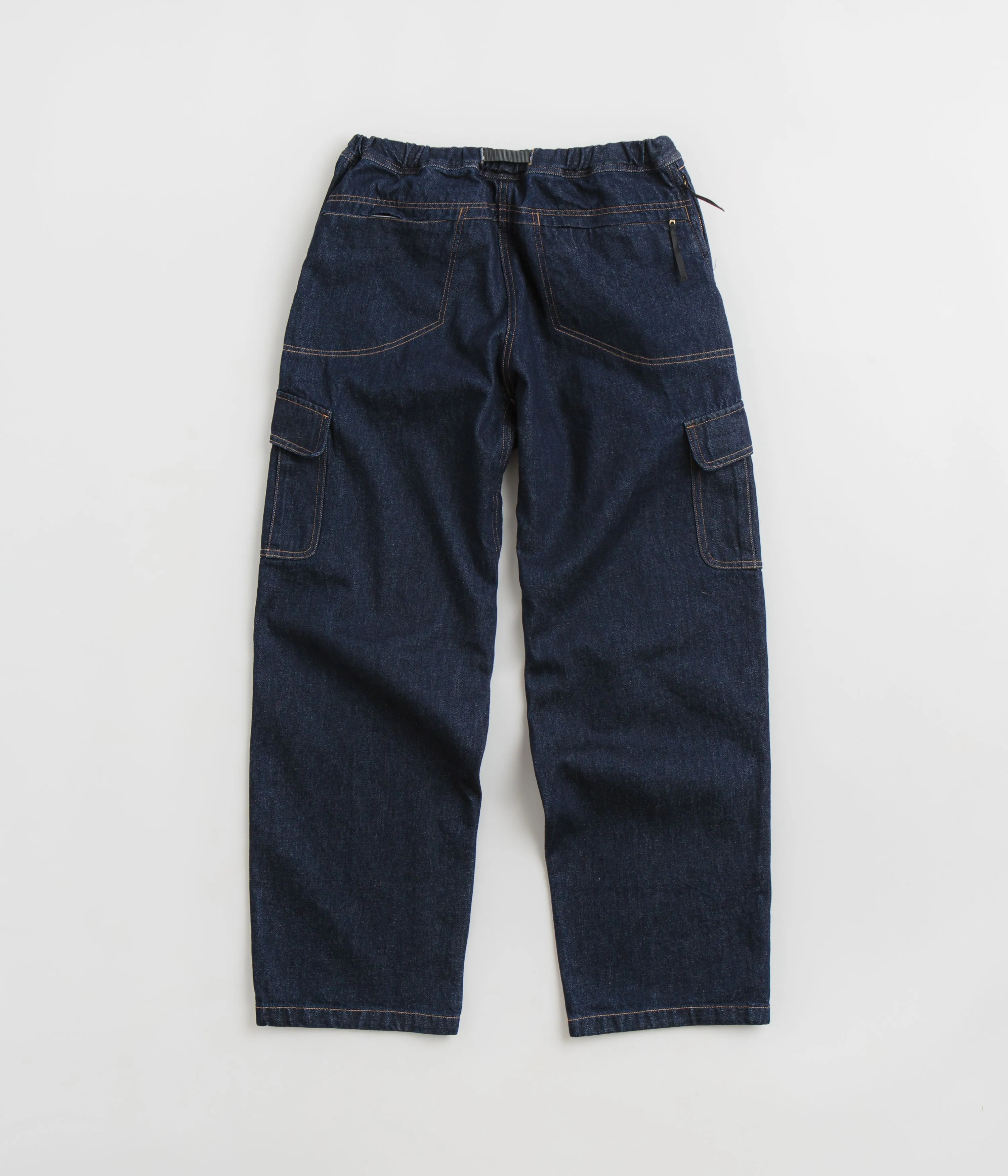 Gramicci Loose Denim Cargo Pants - Dark Indigo