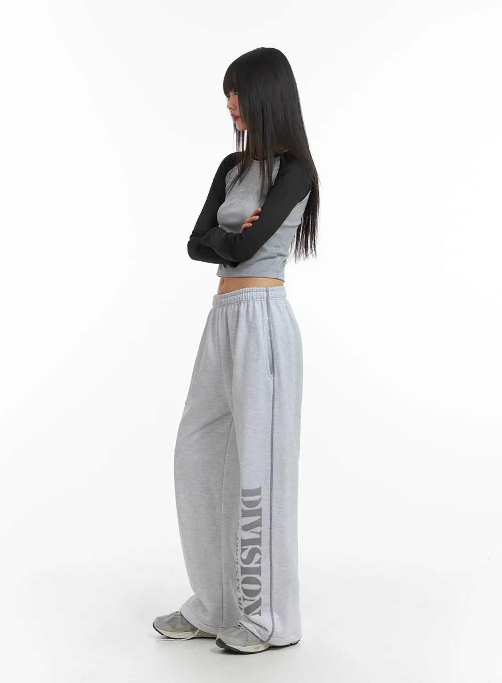 Graphic Lettering Sweatpants (UNISEX) CJ412