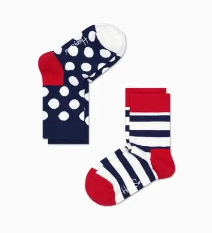 HAPPY SOCKS  CHAUSSETTES KSTR02 4000 Stripe bleu