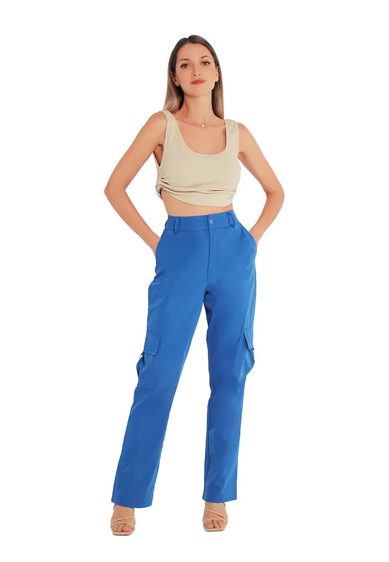 high waist cargo pants