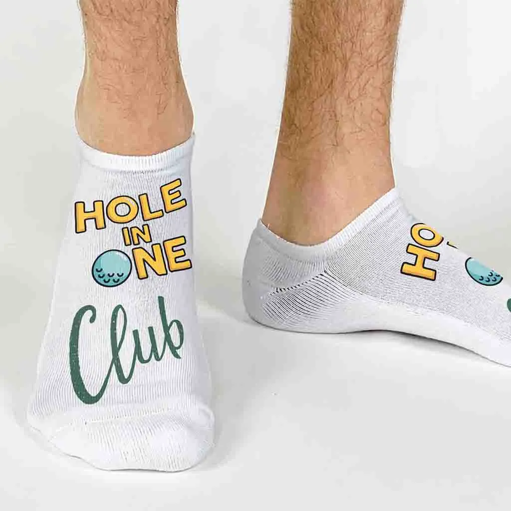 Hole in One Club No Show Socks for Him and Her