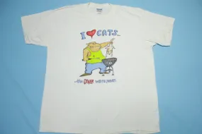 I Love Cats Vintage 1998 The Other White Meat 90's Offensive Humor Gildan T-Shirt