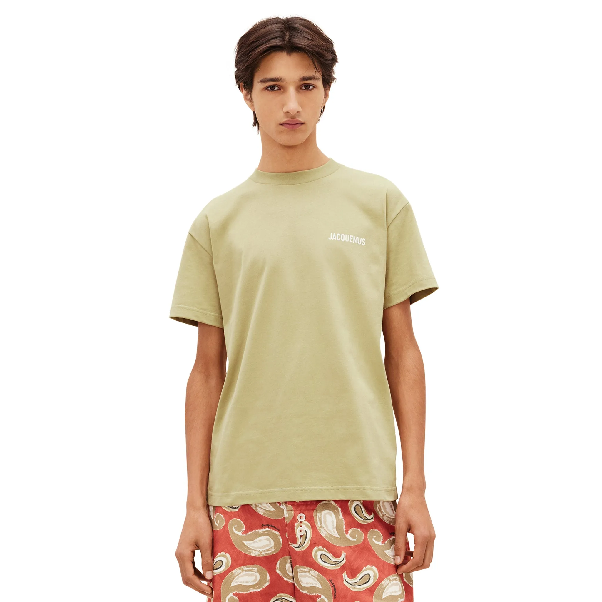 Jacquemus Logo T Shirt Light Khaki