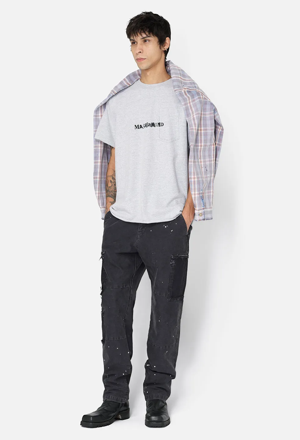 JE X Mastermind Worked Utility Pant / Washed Black