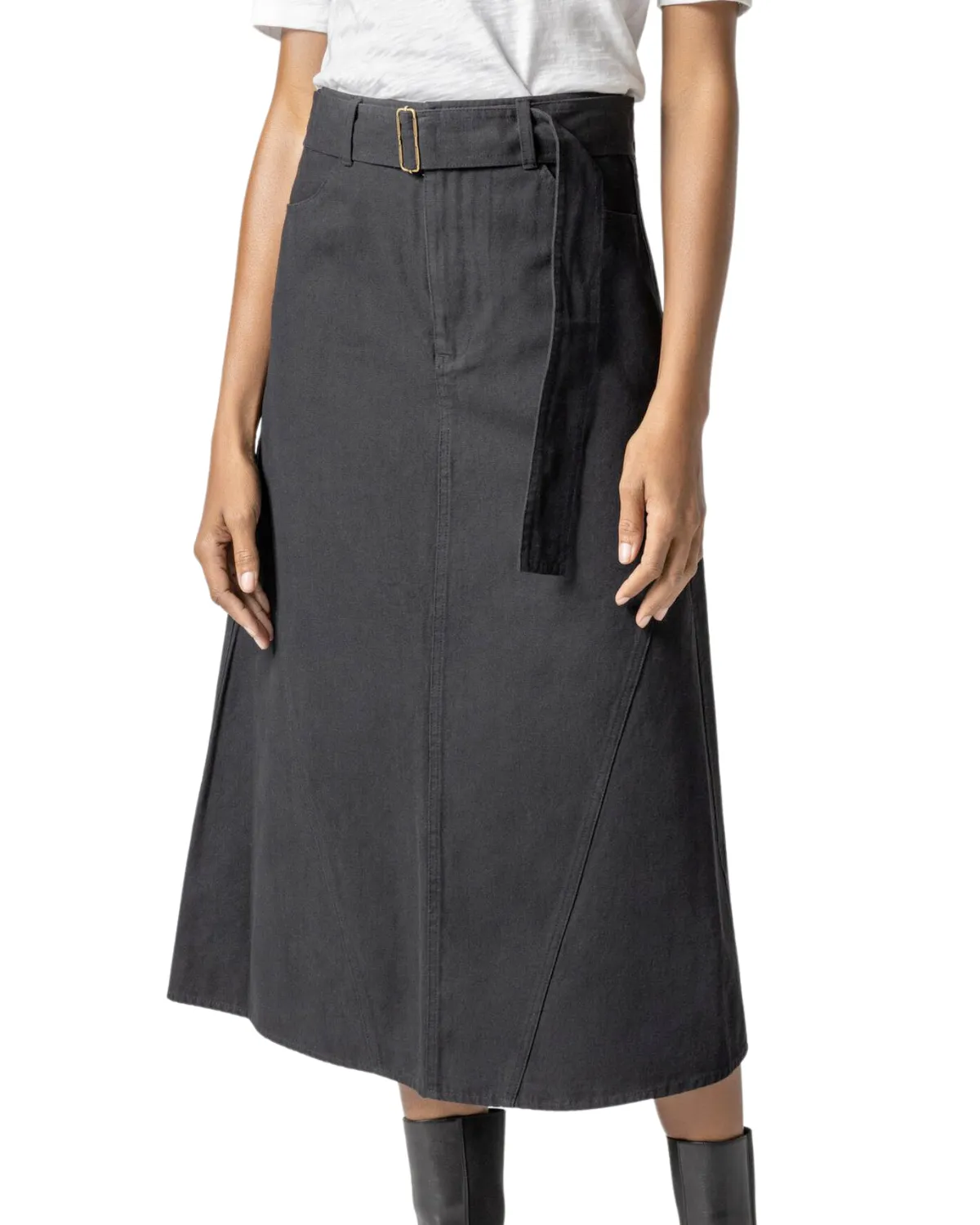 Jean Skirt (Black)