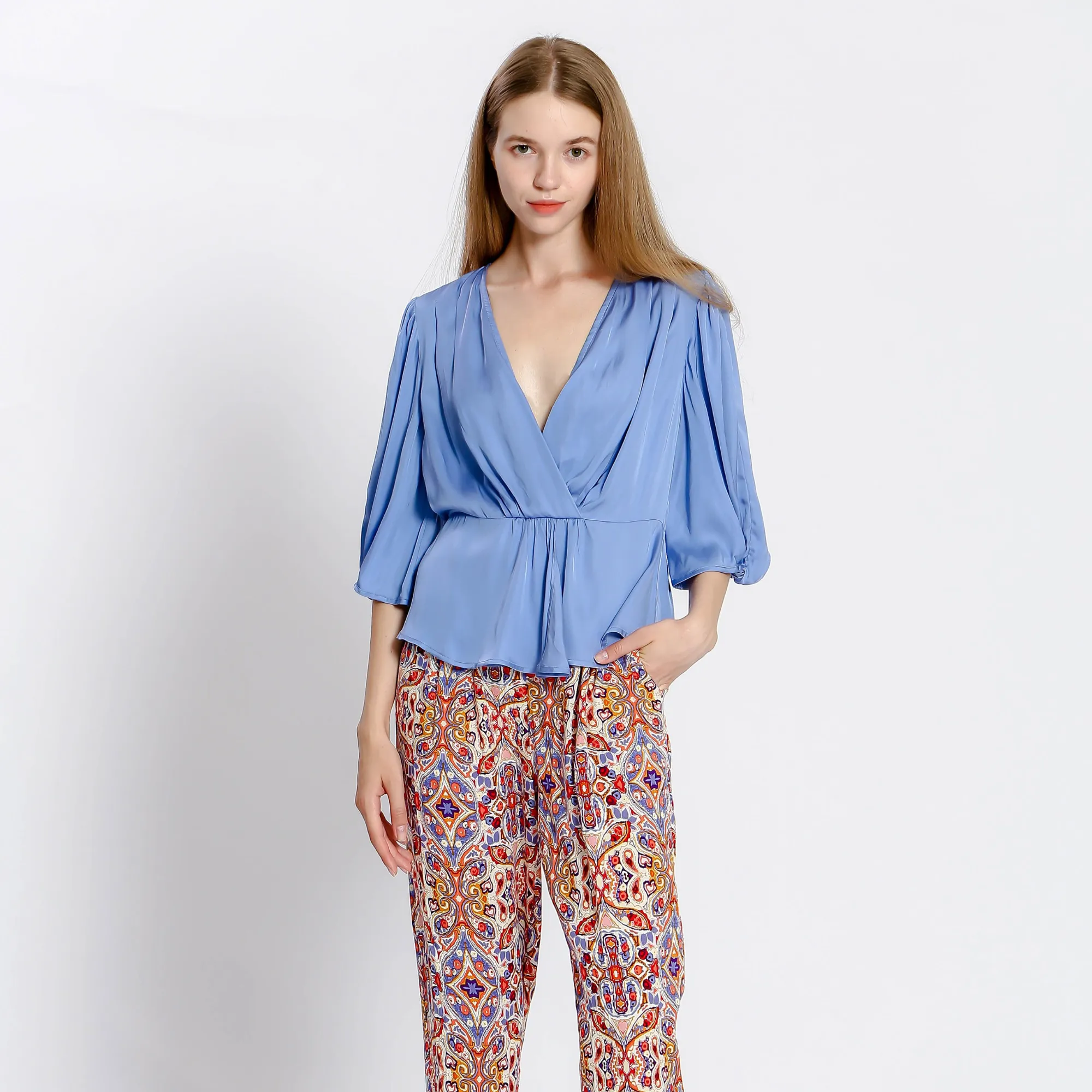 Juliette Blouse (Blue)