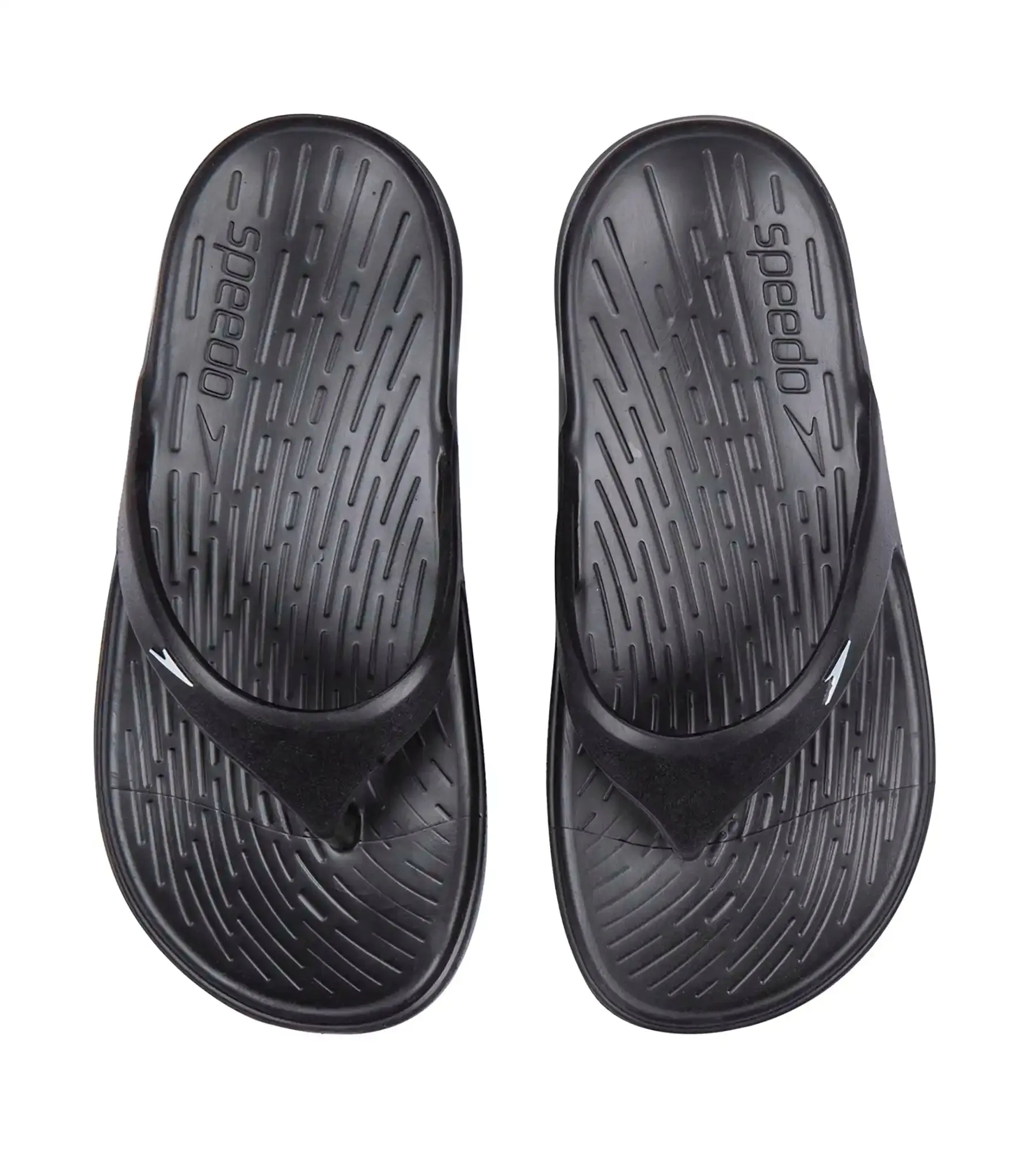 Junior's Single colour Flip Flops - Black & White