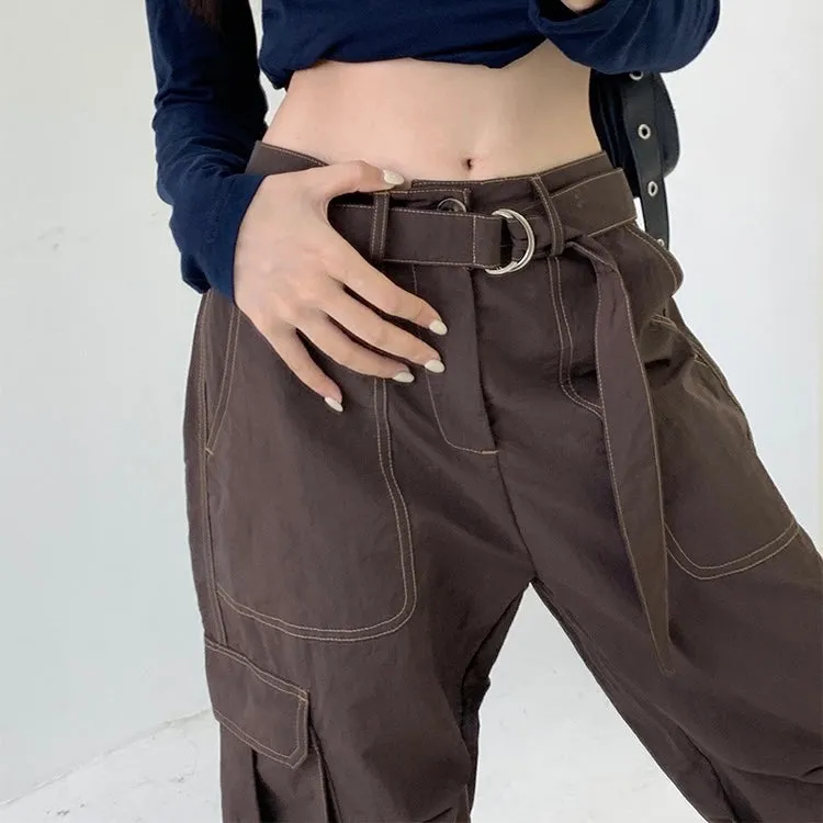 Line Stitch Cargo Pants