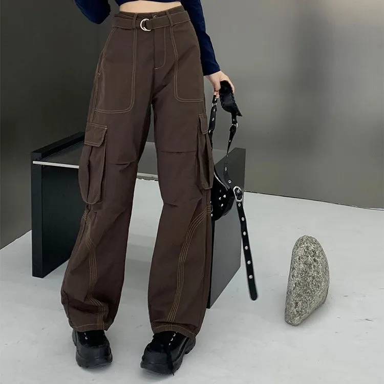 Line Stitch Cargo Pants