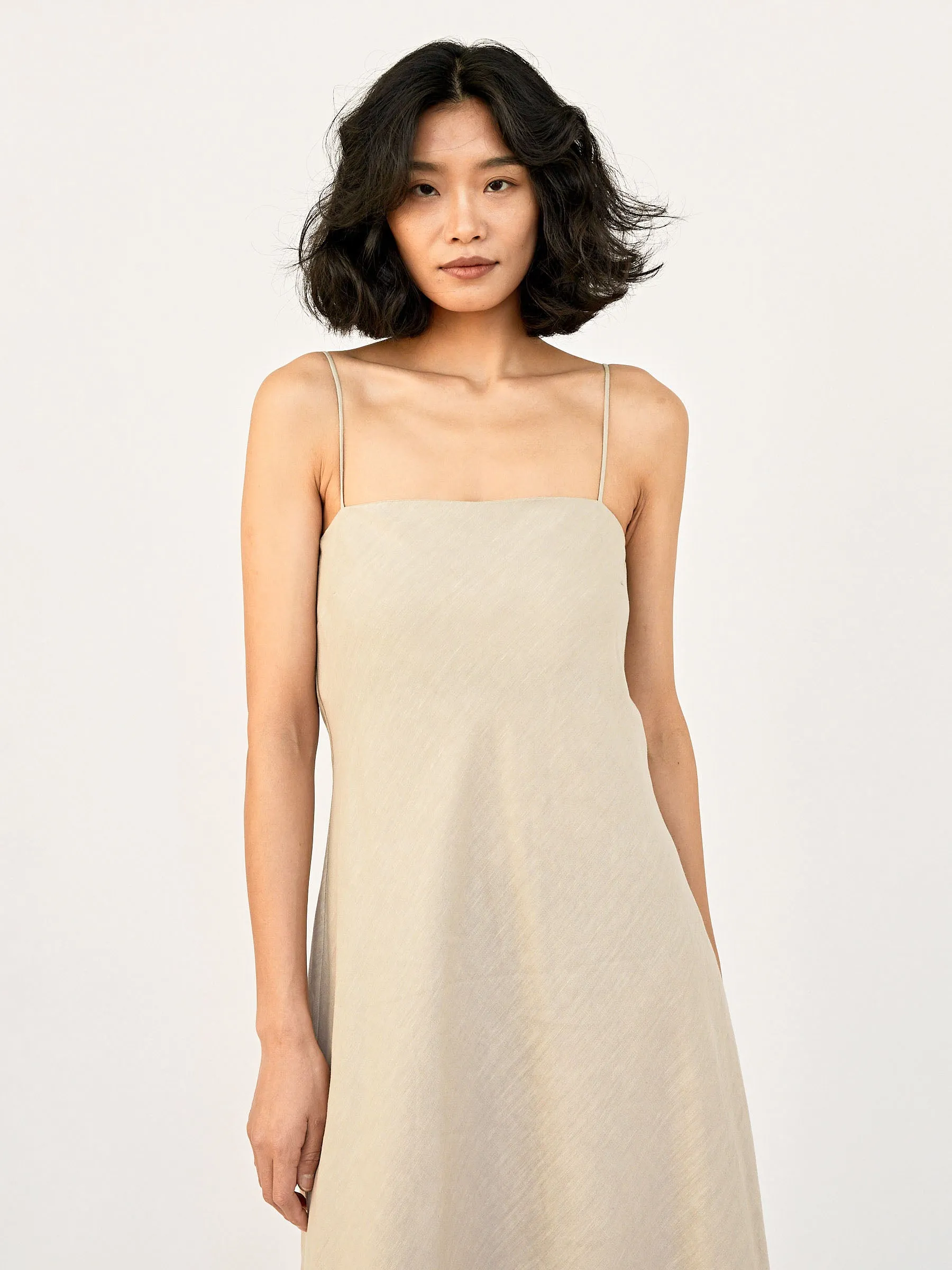 Linen Bias Dress