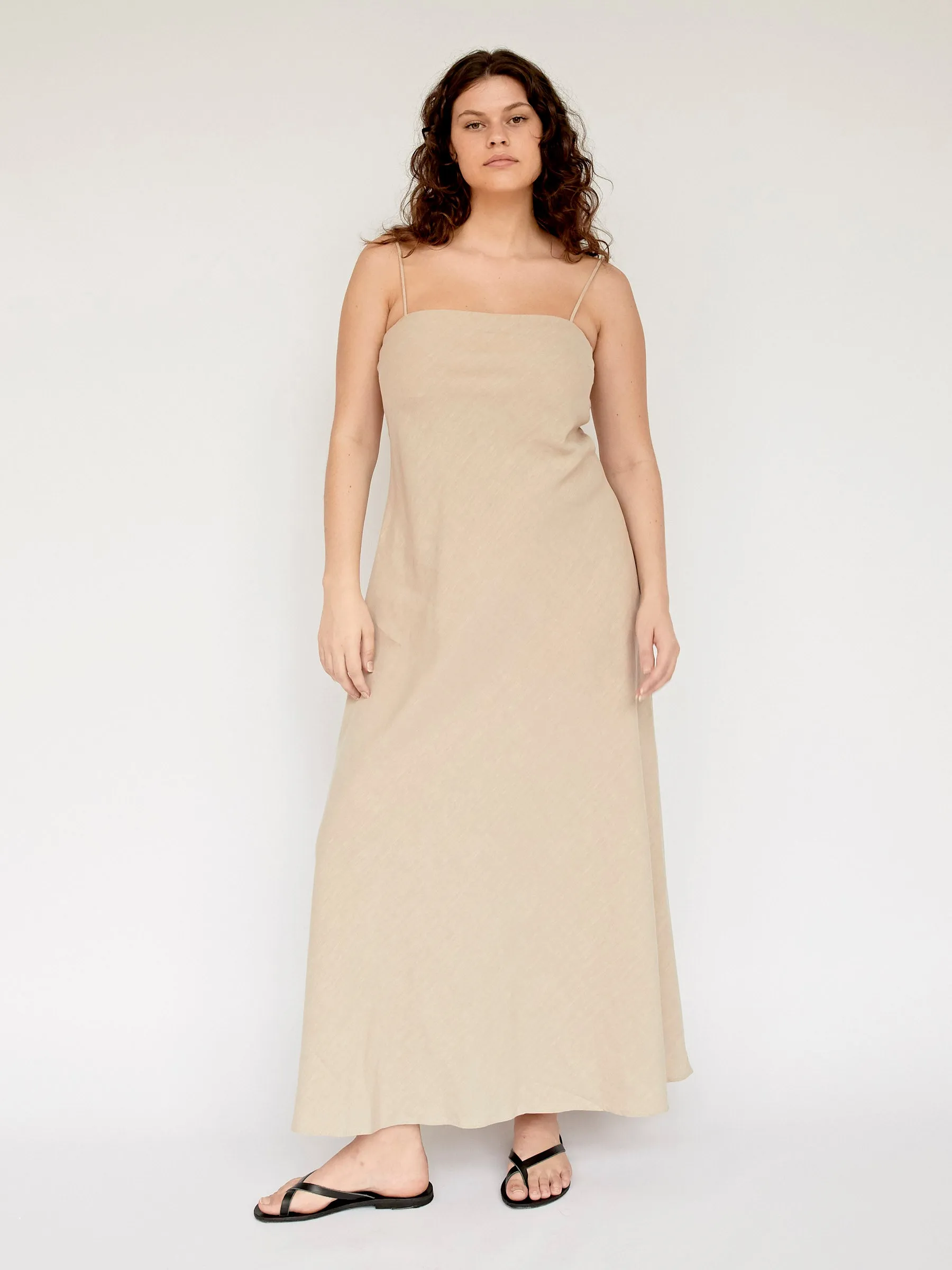 Linen Bias Dress