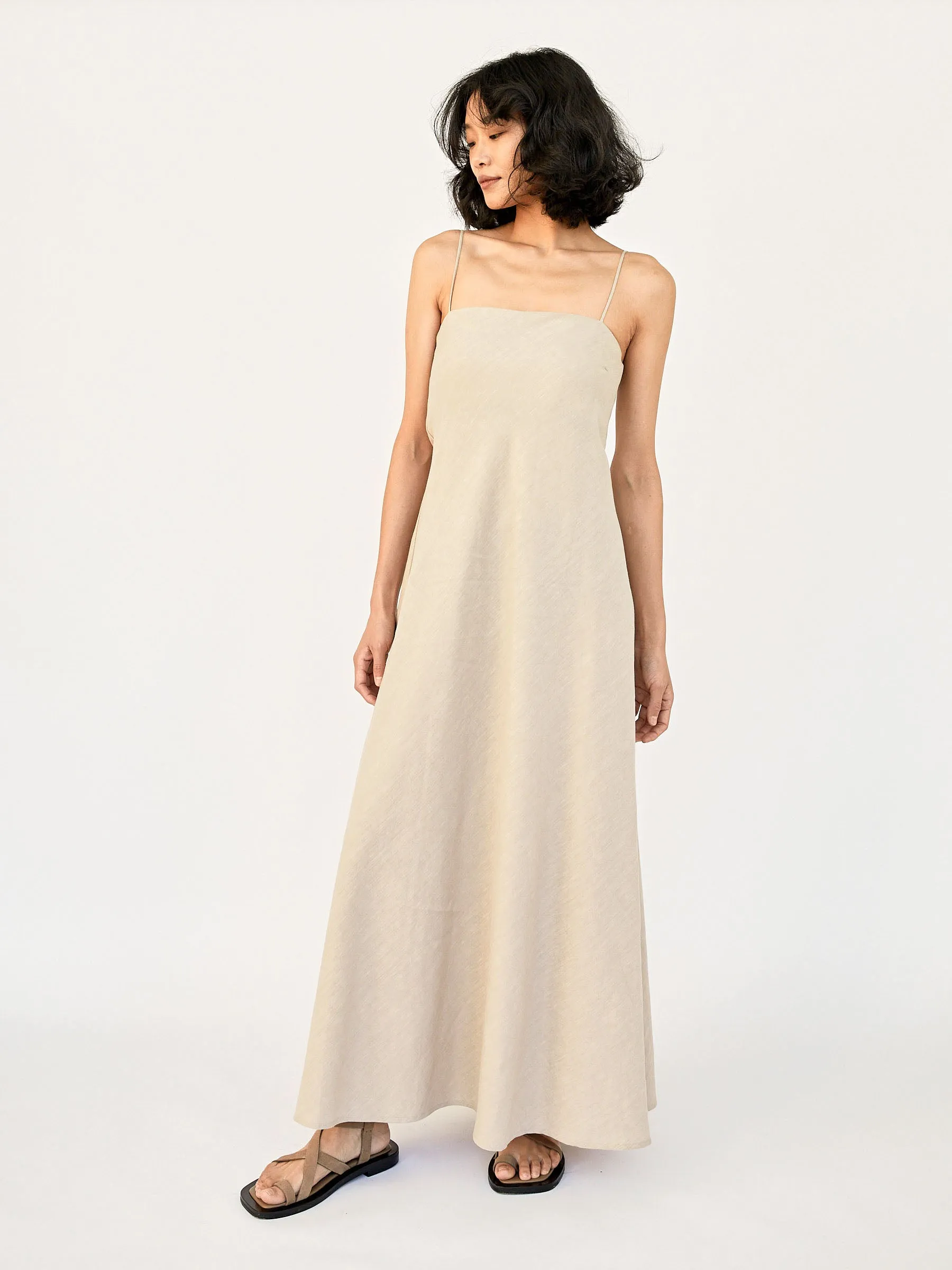 Linen Bias Dress