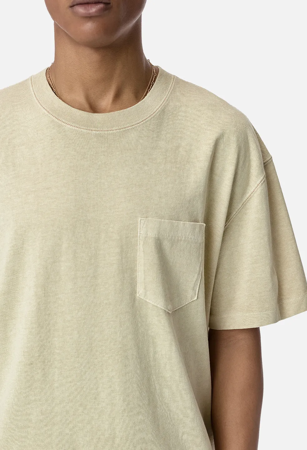 Loose Stitch Pocket Tee / Washed Dune